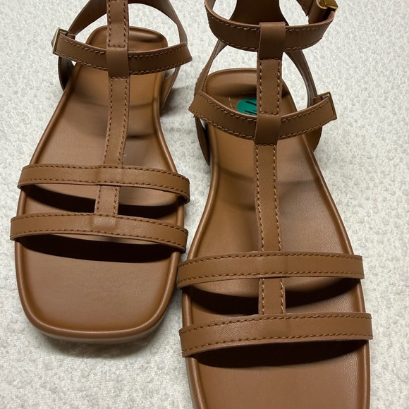 Franco Sarto Brown Strappy Sandals - Picture 2 of 10